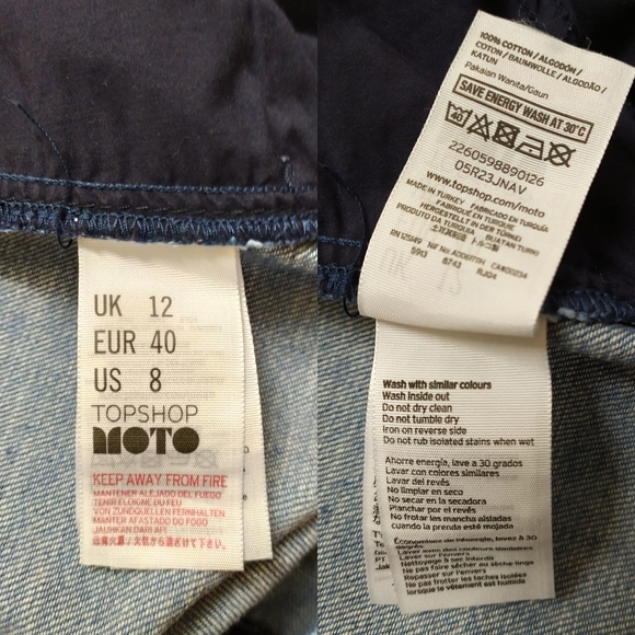 3 for $15 Topshop MOTO stripe a-line skirt EUC - Picture 8 of 8